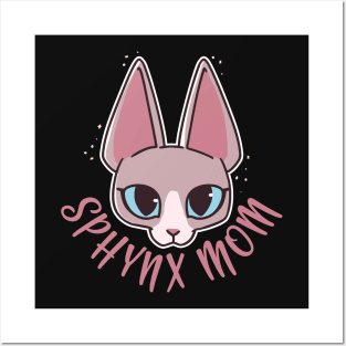 Sphynx Cat Mom Posters and Art